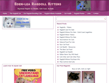 Tablet Screenshot of edenlearagdollkittens.com
